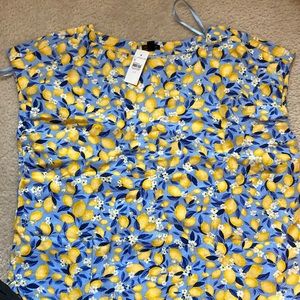 Ann Taylor lemon print shell